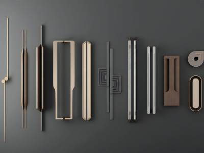 现代门把手