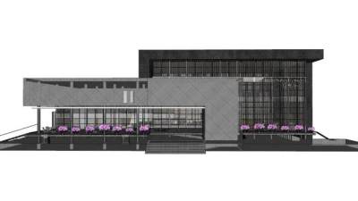 首创国际城售楼处SU模型下载_sketchup草图大师SKP模型