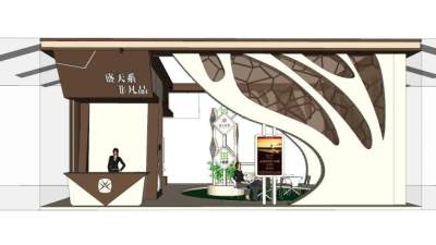 盛天东郡售楼处SU模型下载_sketchup草图大师SKP模型