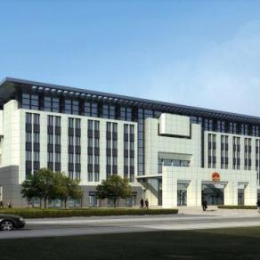浙江省某监狱行政楼建筑办公楼SU模型下载_sketchup草图大师SKP模型