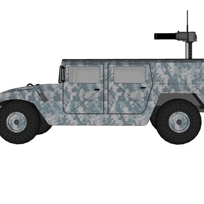现代军用越野车su模型
